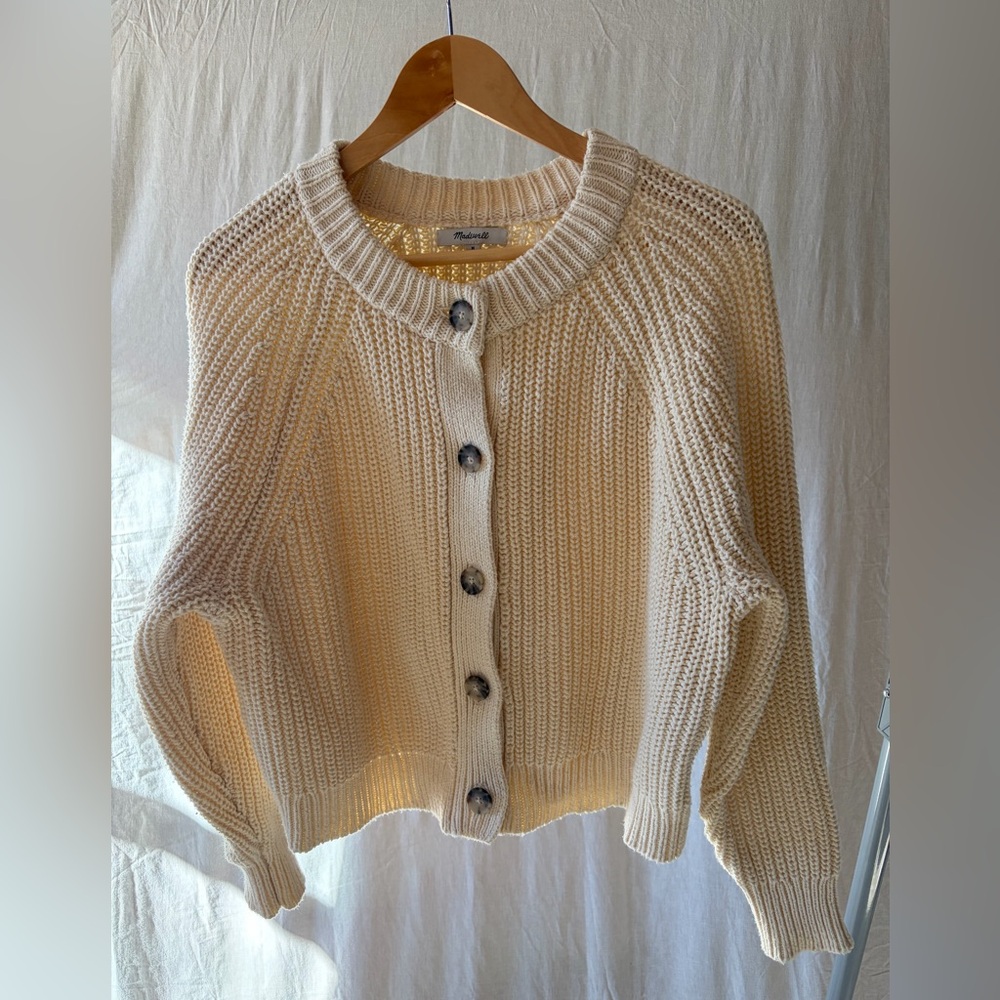 Madewell Rib Raglan-Sleeve Cardigan - Excellent Condition